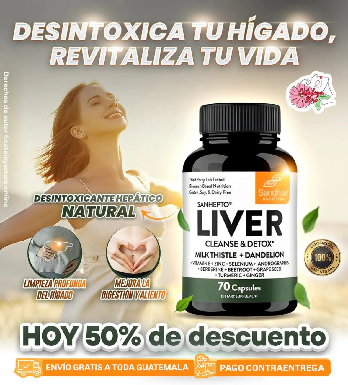 LIVER CLEANSE & DETOX X 70 cápsulas