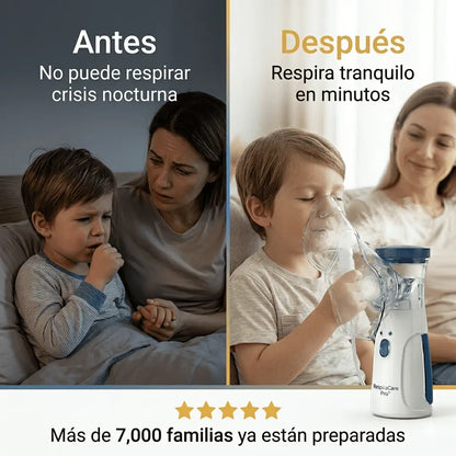 RespiraCare Pro™ — Nebulizador portátil para aliviar la respiración en minutos