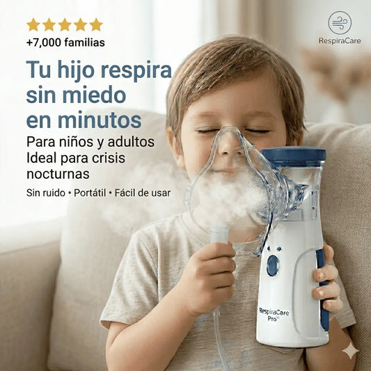 RespiraCare Pro™ — Nebulizador portátil para aliviar la respiración en minutos